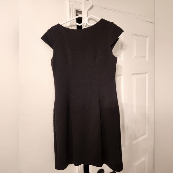 Chetta B Black Dress Gold Zips Size 2 - Picture 4 of 4